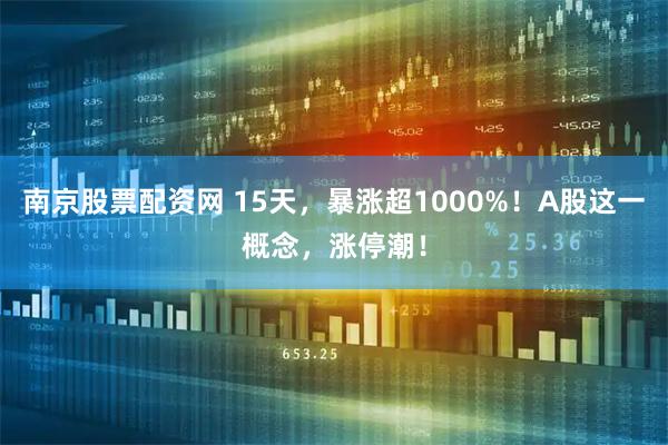 南京股票配资网 15天，暴涨超1000%！A股这一概念，涨停潮！